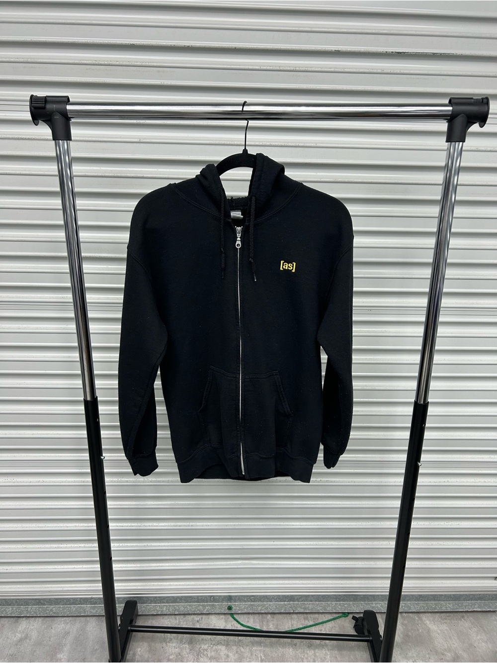 Black Zip-Up Hoodie - Men's Sweater